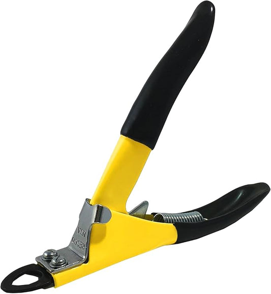 Resco Deluxe Dog Nail Clippers for Large Dogs - Professional USA-Made Guillotine Trimmer - Heavy Duty Steel, Yellow