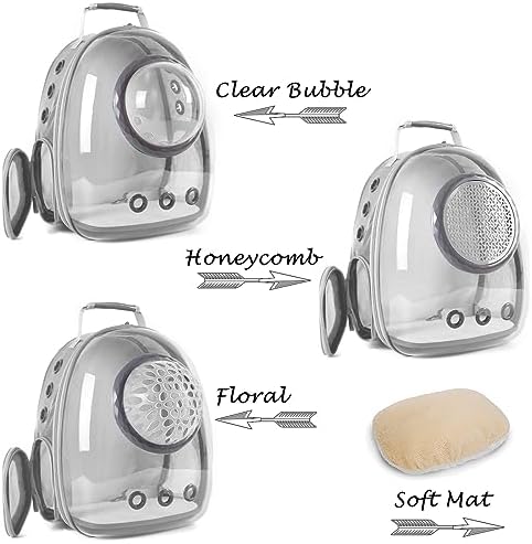 Bubble Cat Carrier Backpack, Transparent Pet Carrier Backpack for Small Puppy and Bunny, Space Capsule Bubble Cat Backpack Carrier, Airline Approved