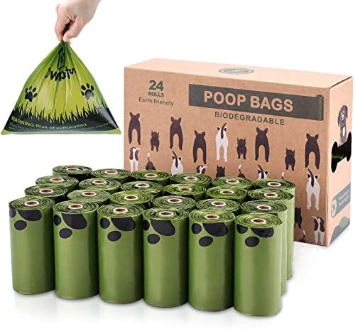 Ownpets Ultra Thick Lavender-Scented Dog Waste Bags, Leak-proof Large Pet Poop Bags for Dogs, 360 Count