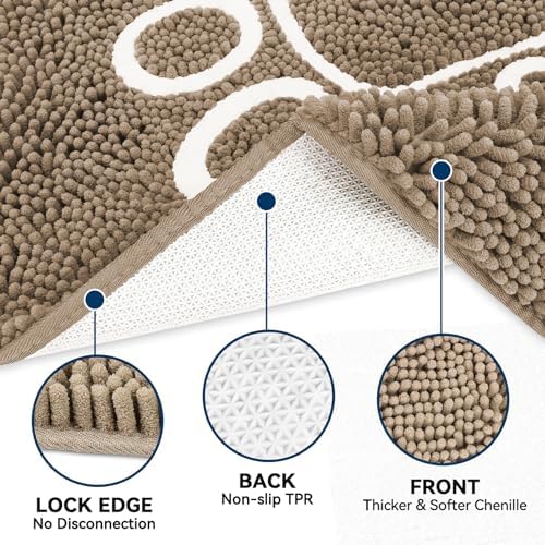 Bcoimo Super Absorbent Dog Door Mat, 60"*24" Anti Slip Mat for Muddy Paws