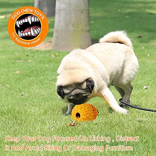 Indestructible Pineapple Dog Toy - Small Aggressive Chewers Training