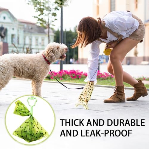 HZDHCLH Dog Poop Bags 540 Count Extra Thick Lavender Scented Pet Waste Bags