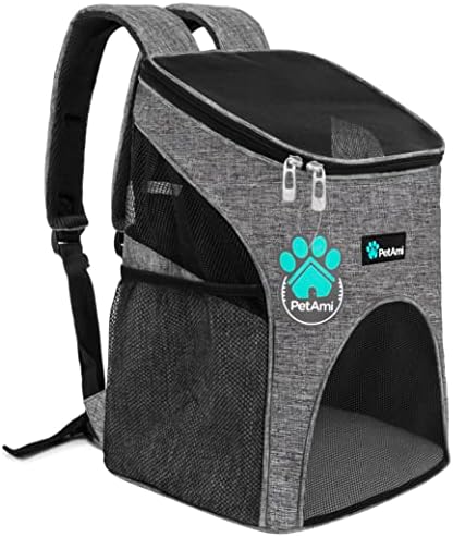 PetAmi Cat Backpack Carrier for Small Dogs and Large Cats, Airline Approved
