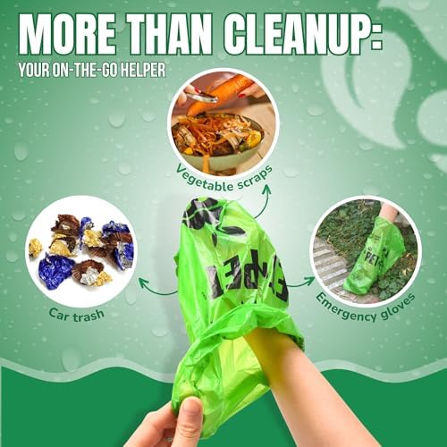 Pet N Pet Dog Poop Bags Rolls, 540 Count, Plant Based, Unscented, Green