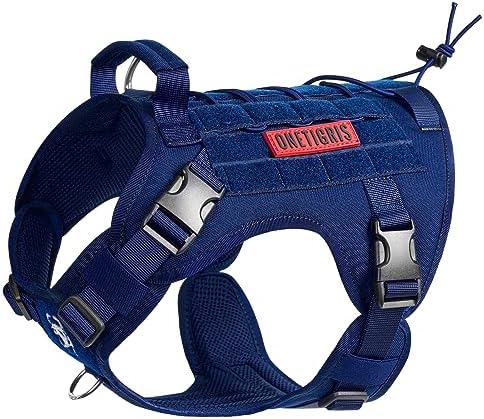 OneTigris Tactical Dog Harness with Handle No-Pull Adjustable for Large Dog
