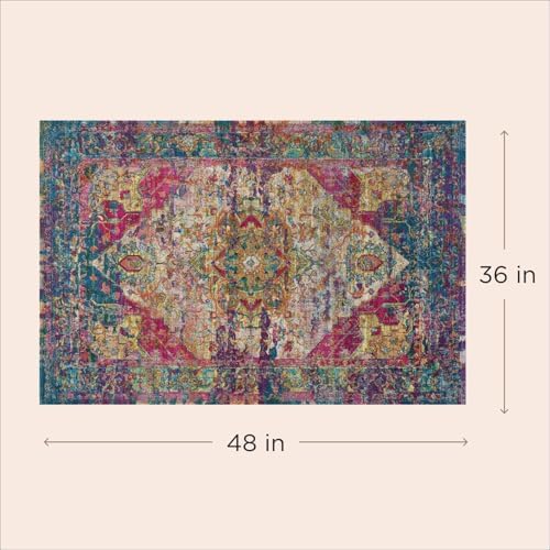 Lovewag Reusable Washable Dog Pee Pads, Bohemian Jewel 36x48, 2 Pack