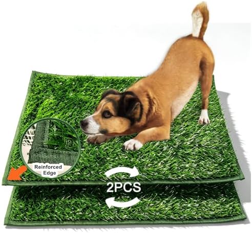 Artificial Grass for Dog Potty, Hemmed Edge Grass Patch for Puppy Training