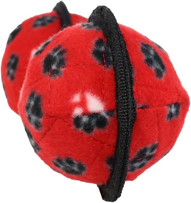 TUFFY® : 2 Ball Tug Dog Toy: Ultra Durable Plush Toy with Multiple Layers & Reinforced Seams, Washable and Floats, Original Construction