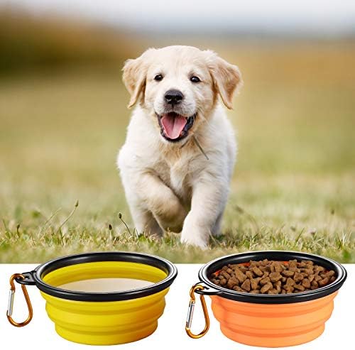 ME.FAN Collapsible Dog Bowl for Travel (12oz), 6 Pack
