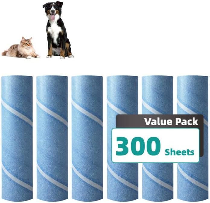 Layers Large Lint Roller Refill, Oversized Rollers, 10 in Wide 6 Packs