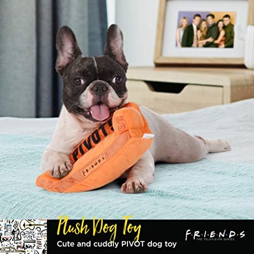 Warner Bros Friends TV Show Pivot Couch Plush Dog Toy, 10 Inch