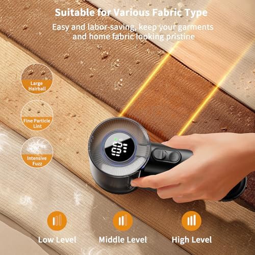 coldSky Large Fabric Shaver, 2-in-1 Electric Fabric Shaver & Lint Remover