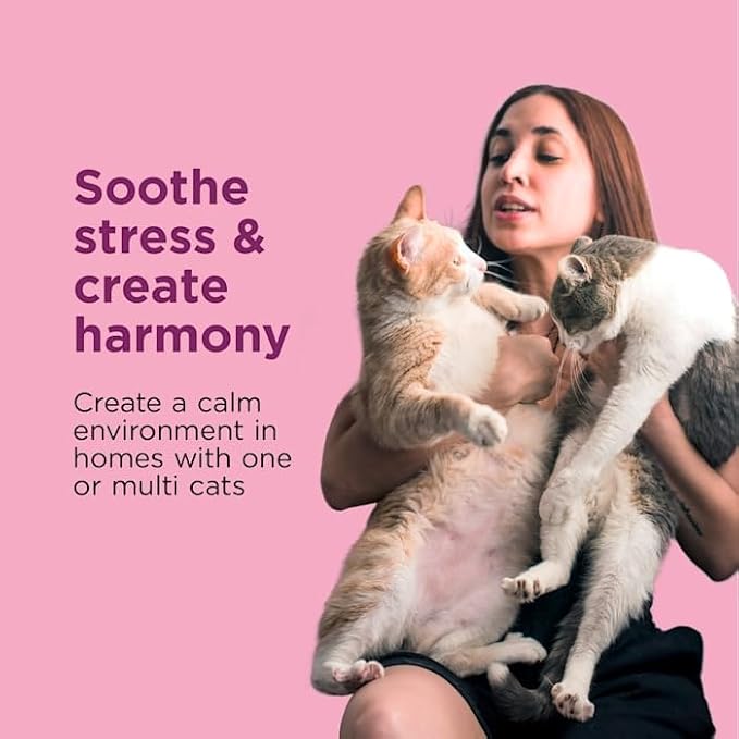 Comfort Zone Calming Pheromone Diffuser Refills for Cats, 192 ml., Pack of 4