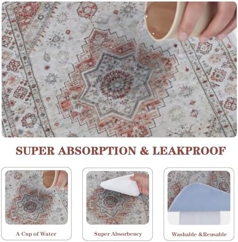Qeils Washable Pee Pads, Super Absorbent Puppy Pads, 2 Pack 18"x24"
