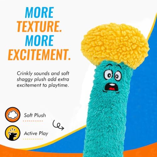 Fry Guys 'Nancy' Dog Toy with Squeaker and Crinkle