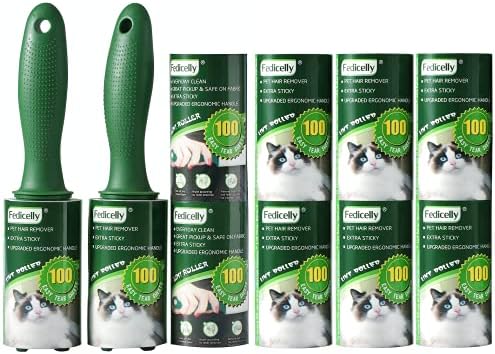 Fedicelly Extra Sticky Lint Rollers Pet Hair Remover for Laundry Clothes Furniture Carpet