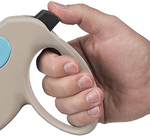 Ferplast Retractable Dog Lead Extendible Dog Leash Amigo Tape M, Extending Tape, 5 m, max 25 kg, Light Blue