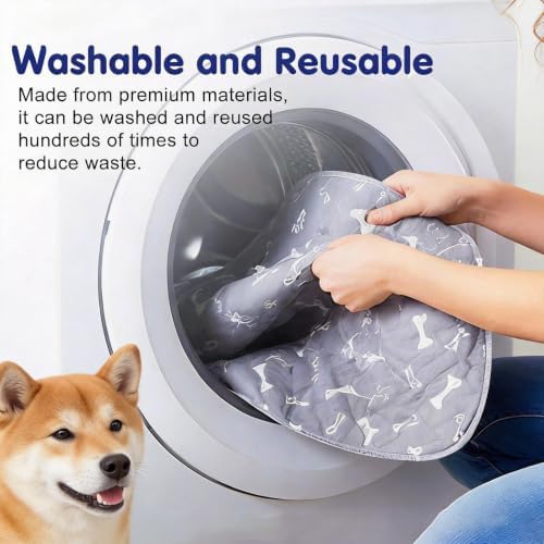 Puppy Pee Pads with Pheromones, Elite Pads for Cats, Washable Pee Pads for Dogs, Leak-Proof & Anti-Slip Pet Training Pad for Home & Travel (Brown, L)