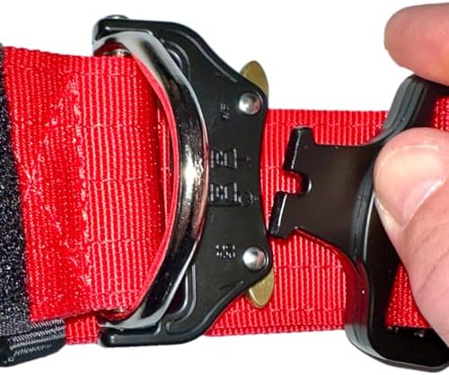 2" Wide Tactical Dog Collar Quick Release Metal Buckle D-Ring M-L-XL Dogs