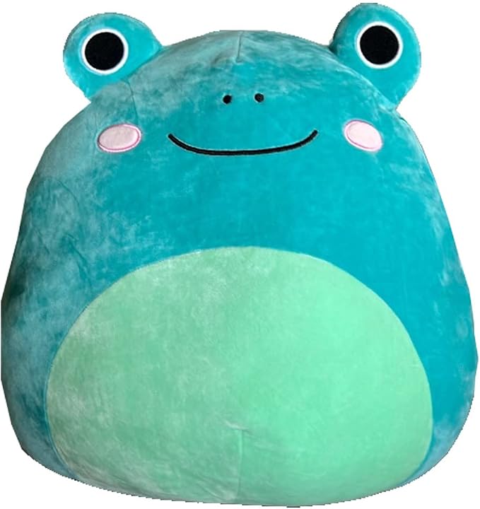 Squishmallow Official Kellytoy Plush Pets Squad Dogs Cats Bunnies Frogs Squishy Soft Plush Toy Animals (Ludwig Frog (Mint Belly), 16 Inch)