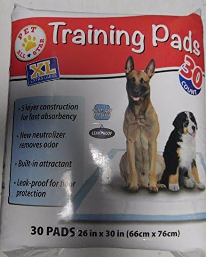 Training Pads Extra Large Puppy Pad 26 inch x 30 inch 30 count