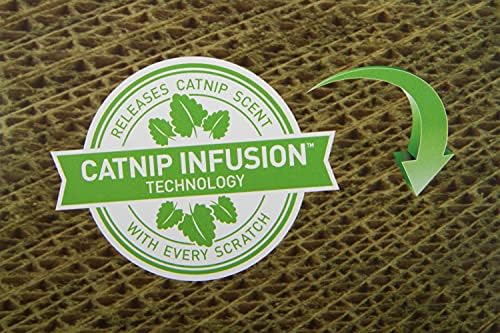 SmartyKat Super Scratcher Chaise Corrugate Cat Scratcher and Lounge, Cradling Chaise Shape for Scratching & Comfort