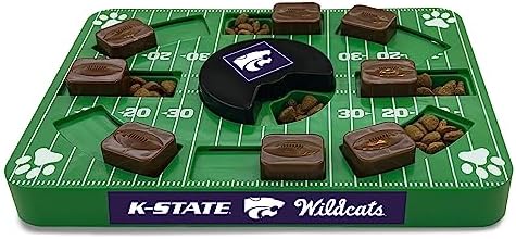 Pets First NCAA Kansas State Wildcats Puzzle Toy, Puzzle Treat Dog Toy, Interactive Dog Treat Toy, Dog Puzzle Feeding Slow Toy