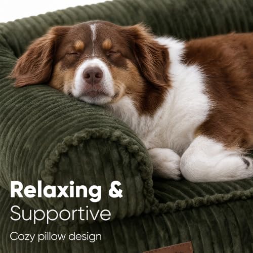 FUKUMARU Cute Dog Bed, Thickened Orthopedic Dog Sofa, Waterproof&Washable