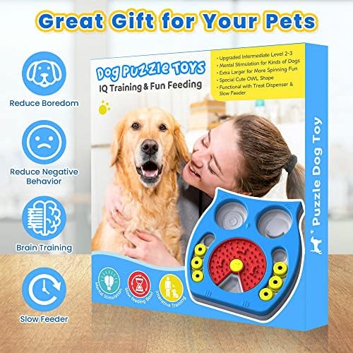 Joansan Dog Puzzle Toy, Enrichment Toy Treat Dispenser for IQ Stimulation