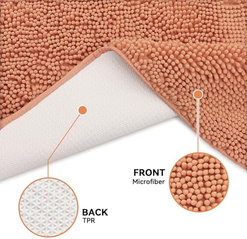 Bcoimo Super Absorbent Cat Door Mat, 24"*17" Anti Slip Mat for Muddy Paws
