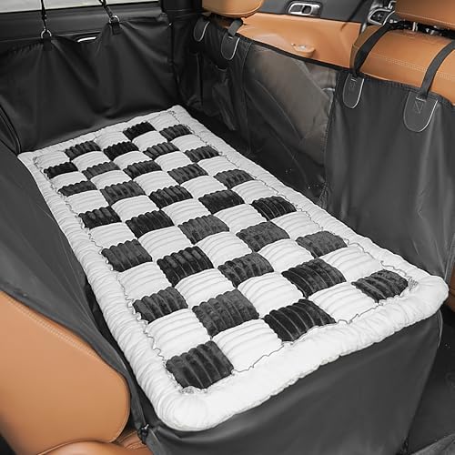 HiPetpy Backseat Dog Bed Mat for Car, Non-Slip Dog Bed for Car Back Seat
