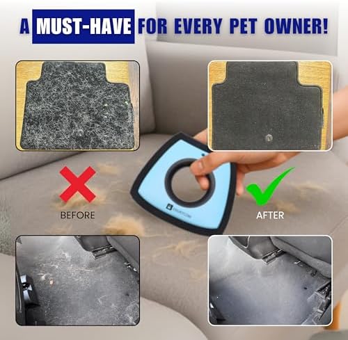 Upgrade Pet Hair Removal Tool for Car Detailing, Couch, Carpet & Furniture