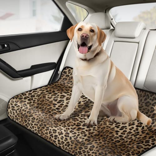 Blueangle Vintage Leopard Print Washable Pee Pads for Dogs, 3-Pack Reusable Puppy Pads Pet Training Pads, Waterproof Dog Pee Pads for Car, Non-Slip Protects Whelping Pad
