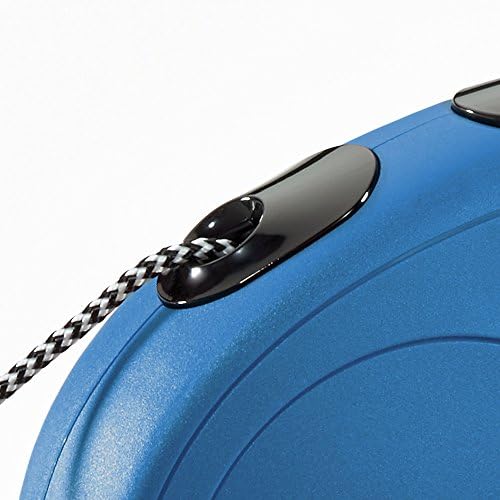FLEXI New Classic Retractable Dog Leash (Cord), 26 ft, Small, Blue