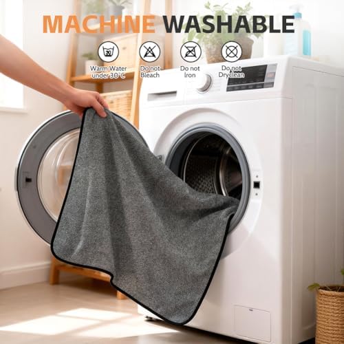 Washable Pee Pads for Dogs, Extra Large Reusable Dog Pee Pad, Waterproof Pet Mat, Dog Playpen Mats for Puppy Training Whelping Playpen Pads, Grey, 36x36 inch