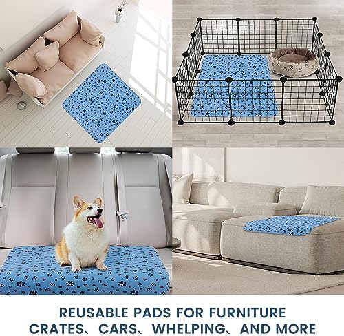 Washable Pee Pads for Dogs,2 Pack Extra Large 72"x72" Super Absorbent Reusable Puppy Pads,Non-Slip 100% Waterproof Dog Pee Pads,Pet Training Pads for Couch, Crate,Potty Training,Floor