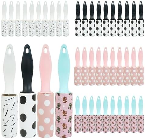 40 Pcs Mini Lint Roller, Lint Roller for Travel Size