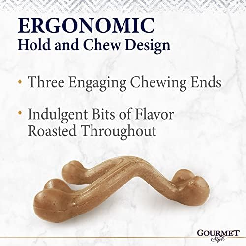 Nylabone Strong Chew Gourmet Style Wishbone Dog Chew Toy, Chicken Flavor