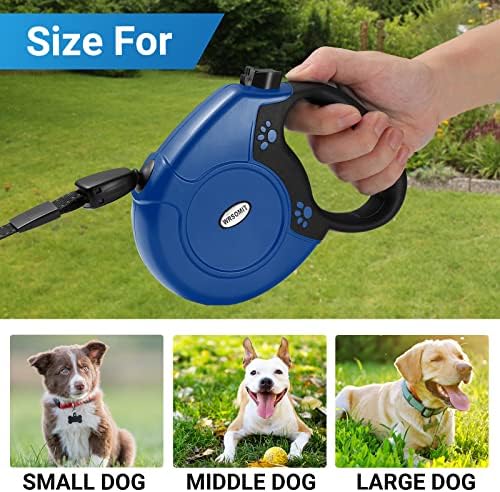 360°No Tangle 26 Ft Retractable Dog Leash for Dogs up to 99lbs