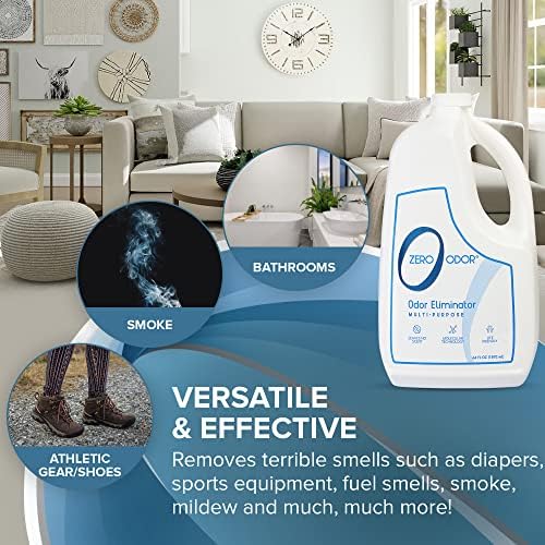Zero Odor Multi-Purpose Odor Eliminator, Fabric & Room Deodorizer, 2-Pack