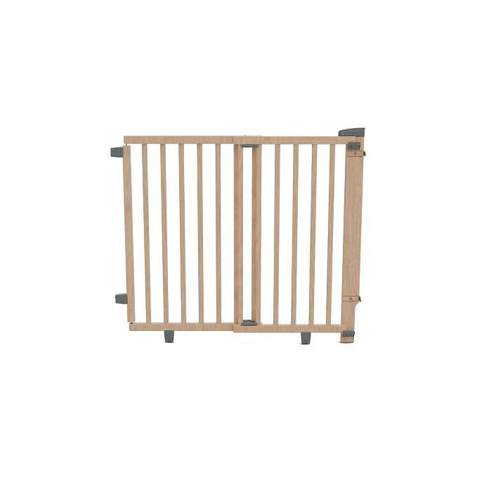 Baby Delight SizeWise™ Wood Hardware Mounted Safety Gate 36"-52" | Secure Wall-Mounted Design for Doorways & Hallways | Extra-Wide Walk-Through Opening | Easy Installation | PEFC Certified Beech Wood
