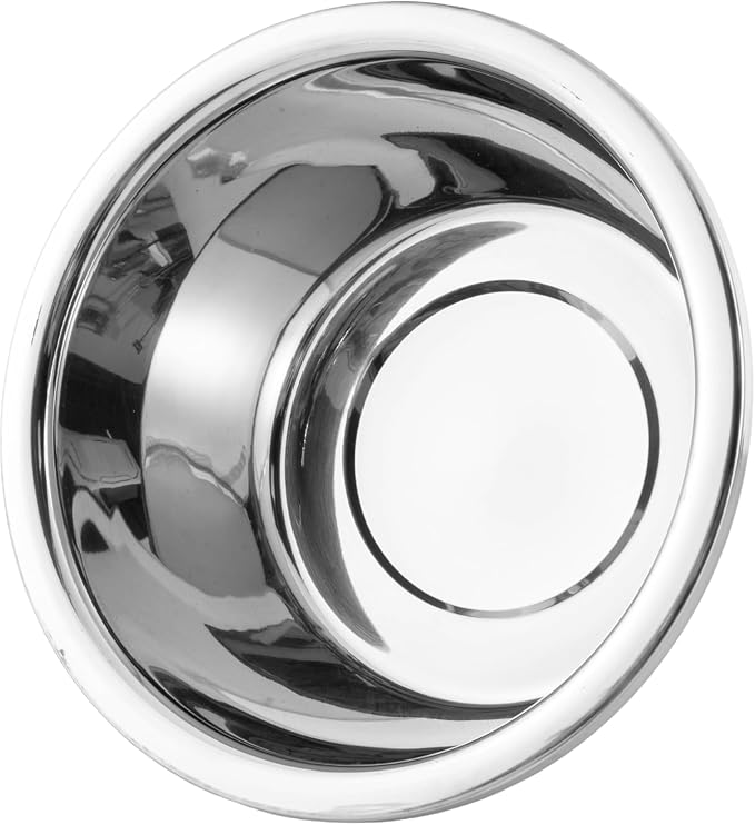 Dog Bowl, Stainless Steel for Mid-Large Breeds, 8 x 3.6in, 64-oz Capacity | 8-inch Diameter, Replacement Food Feeder Bowl, Clean Stainless, SUS 304