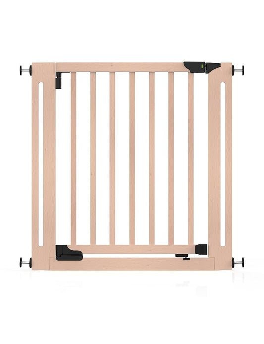 Baby Delight SizeWise™ Wood Pressure Mounted Safety Gate 31.1"-35" | Extra-Wide Passage | Auto-Close Two-Way Opening | Easy Installation | PEFC Certified Beech Wood (28.7" Passage)