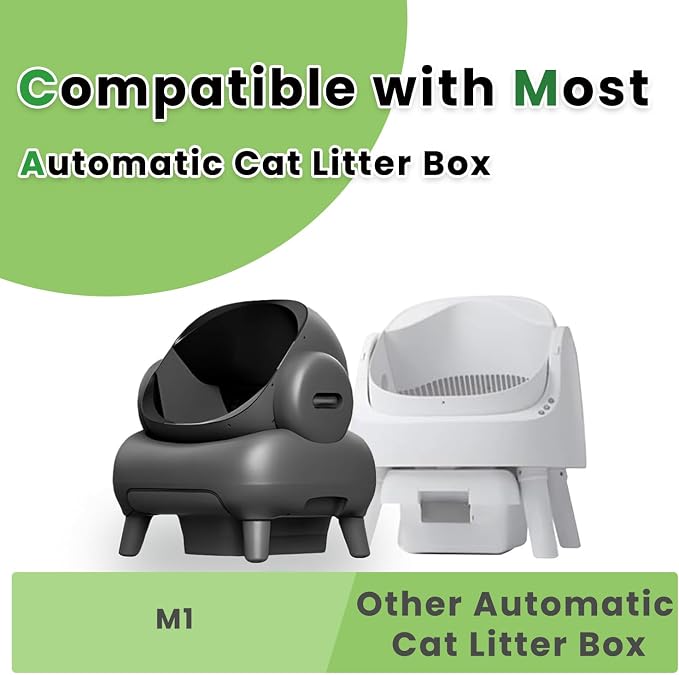 Litter Bags Compatible with pet pivot litter box and NeakasaM1 Open-Top Self-Cleaning Cat Litter Box, 2 Rolls Cat Litter Waste Receptacles Bags (40 Count)