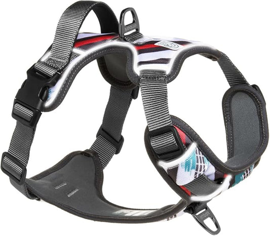 Embark Adventure Dog Harness for Small, Medium & Large Dogs – No Pull, Reflective Trim, Heavy Duty Oxford, 2 Leash Clips, Gel-Lined Handle, Soft Padded