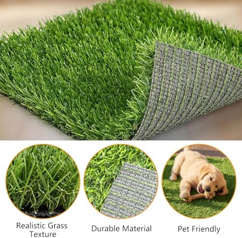 Ondware Grass Pee Pads for Dogs Potty 39.3×31.5 Inches Fake Grass Pee Pad