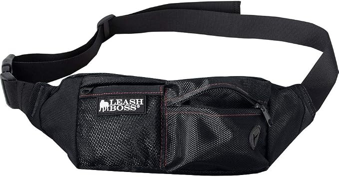 Leash Boss Dog Treat Pouch for Training | Training Treat Pouches for Pet Training | Treat Bag for Dog Training | Portable Kibble Snack Container for Pets | Fanny Pack Waist Belt Transport On The Go