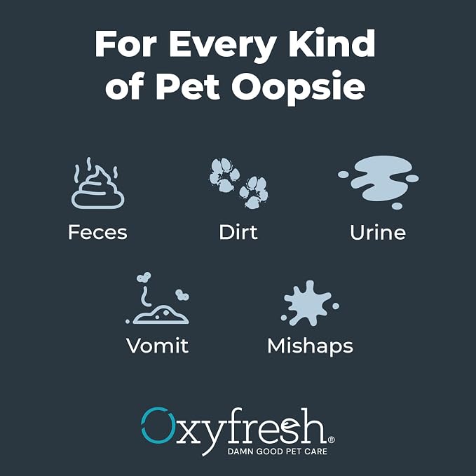 Oxyfresh Premium Strong Dog and Cat Stain Remover & Odor Eliminator | Extra Strong Odor Eliminator – Carpet Stain Remover for Cats & Dog Pee – Urine Destroyer – Removes Carpet Stains on First Try