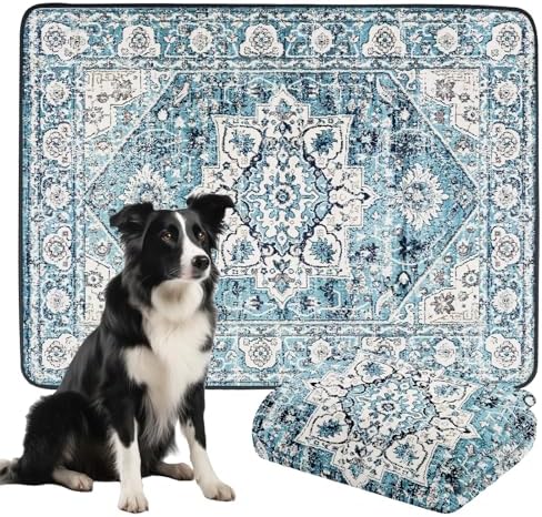 Thicken Washable Pee Pads for Dogs, 54"x72" Waterproof Reusable Dog Pads.