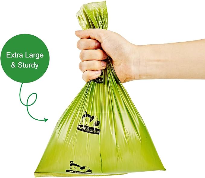 ECO-CLEAN Dog Poop Bags, 60 Rolls / 900 Count Dog Waste Bags with Dispenser and Leash Clip, Unscented, Extra Thick and Strong Poop Bags for Dogs